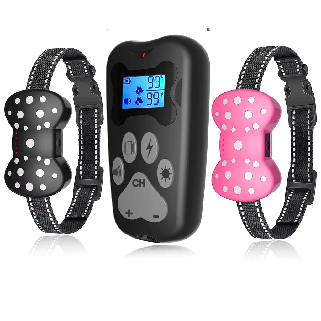Shock Collar for 2 Dogs Rechargeable Electric Dog Training Collar 3000Ft Remote Range Dog Training Collar with Beep Vibration and Shock for Small Medium Large Dogs